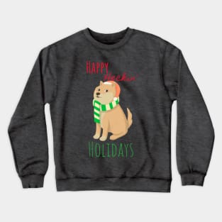 Happy Heckin' Holidays Christmas Shiba Inu Dog Crewneck Sweatshirt